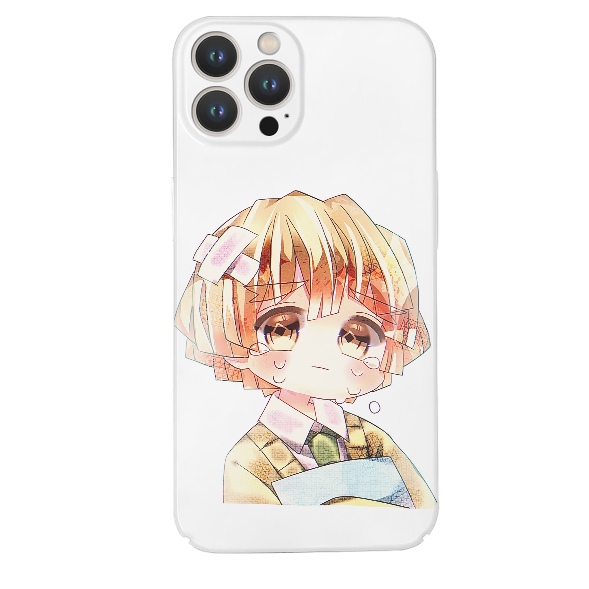 （画像用） 鬼滅の刃（きめつのやいば）我妻 善逸／あがつま ぜんいつ Agatsuma Zenitsu 【iPhone 14シリーズ対応】ハードケース